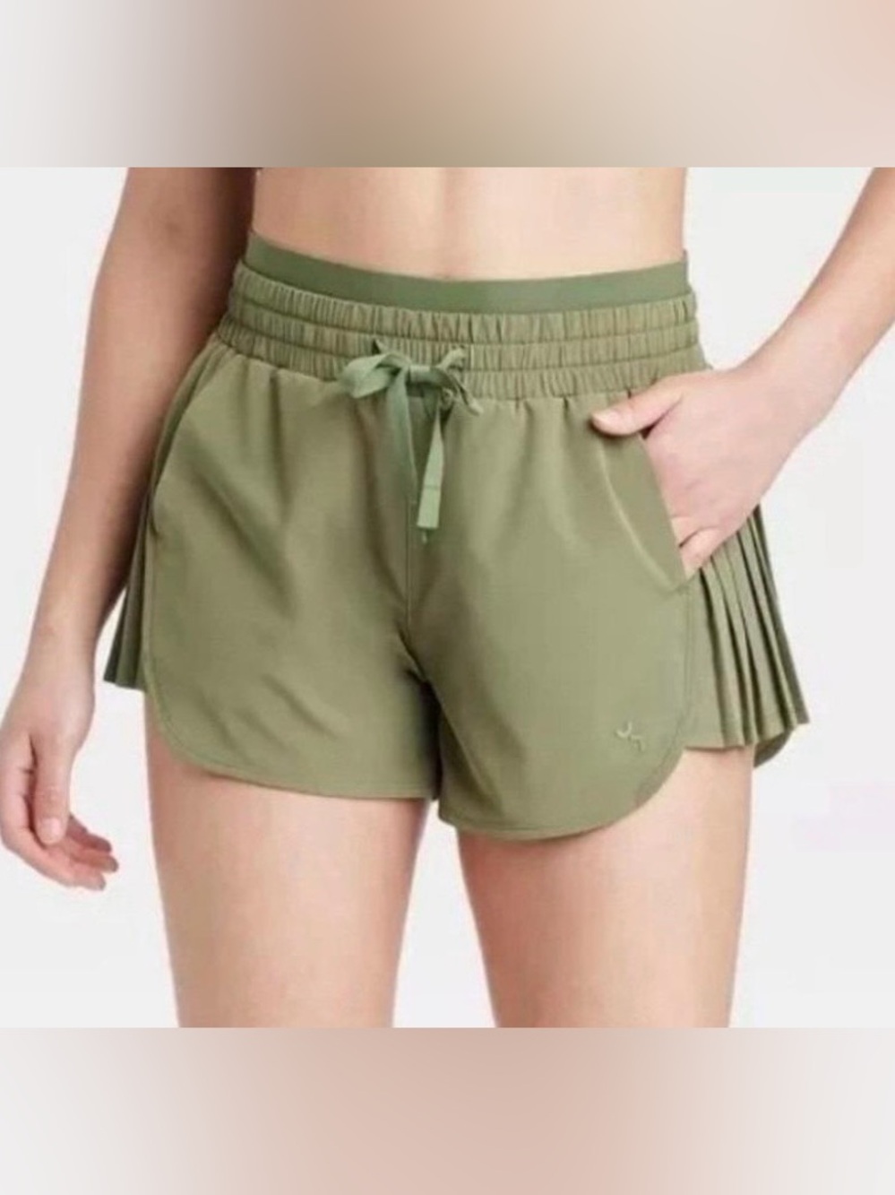 Green Joy Lab Ruffle Shorts